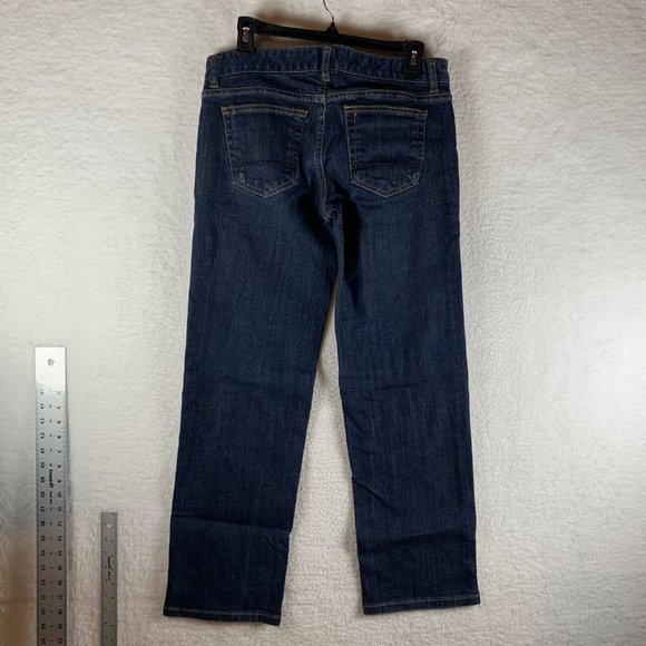 Lands' End Canvas Jeans Women's 30 Blue Denim Stretch Low Rise Straight Leg 7879 - Picture 8 of 9